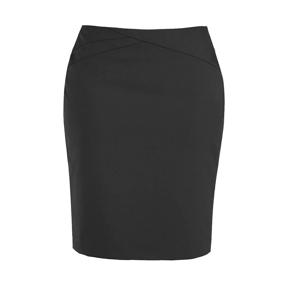 Ladies Chevron Band Skirt Charcoal - 12 36015132 20114-CHA-12