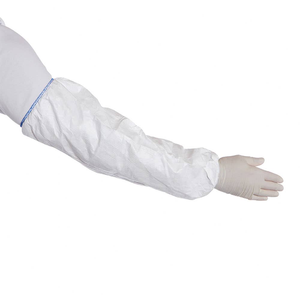 Tyvek® 500 Elasticated Protective Arm Sleeve Cuffs 50cm White 35000796 D13398912