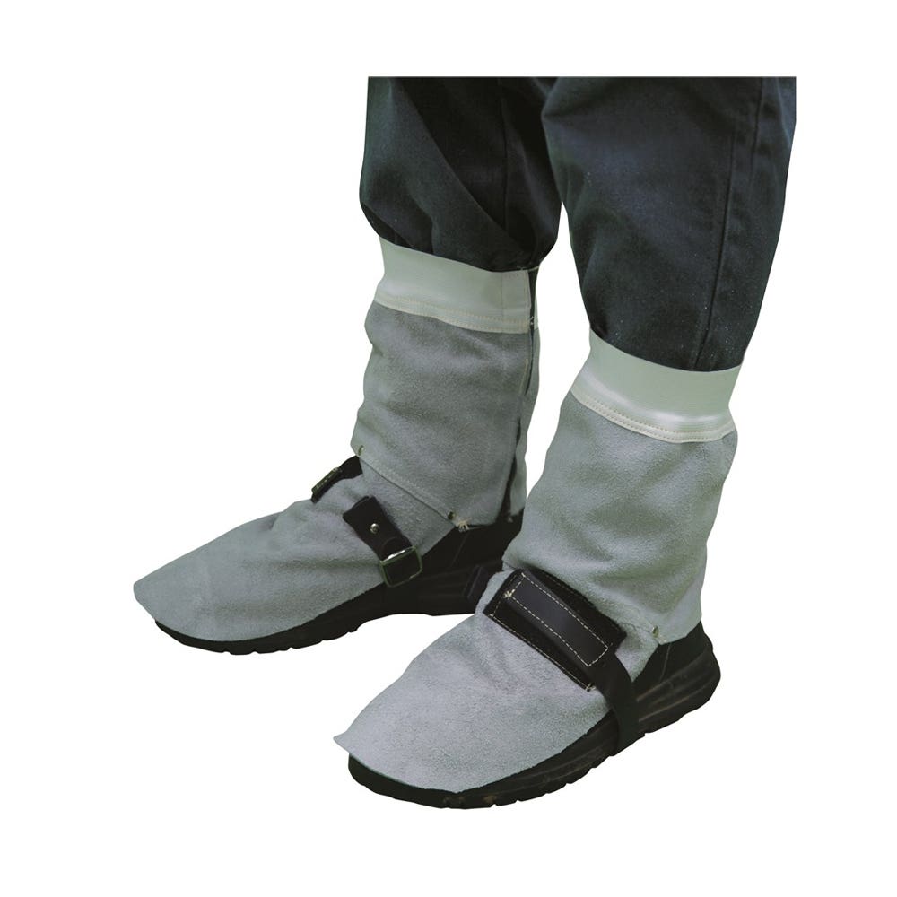 Spat Welders Chrome Leather + Velcro Grey Glo-Safe 40004859 LS630071