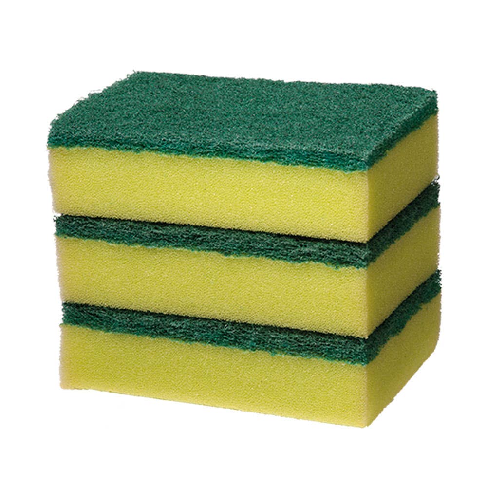 Heavy Duty Antibacterial Sponge Scourer 3 Pack 198113 165843
