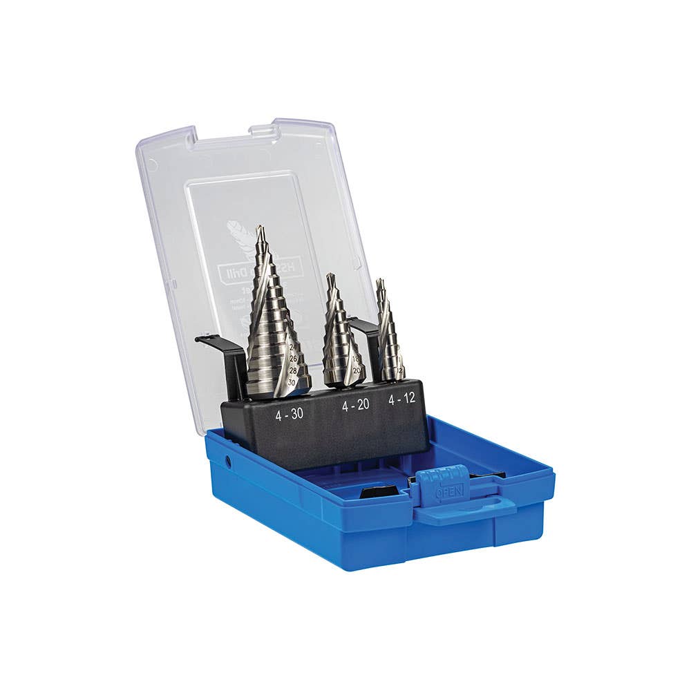 3 Piece HSS Step Drill Set 424801 D504SET3