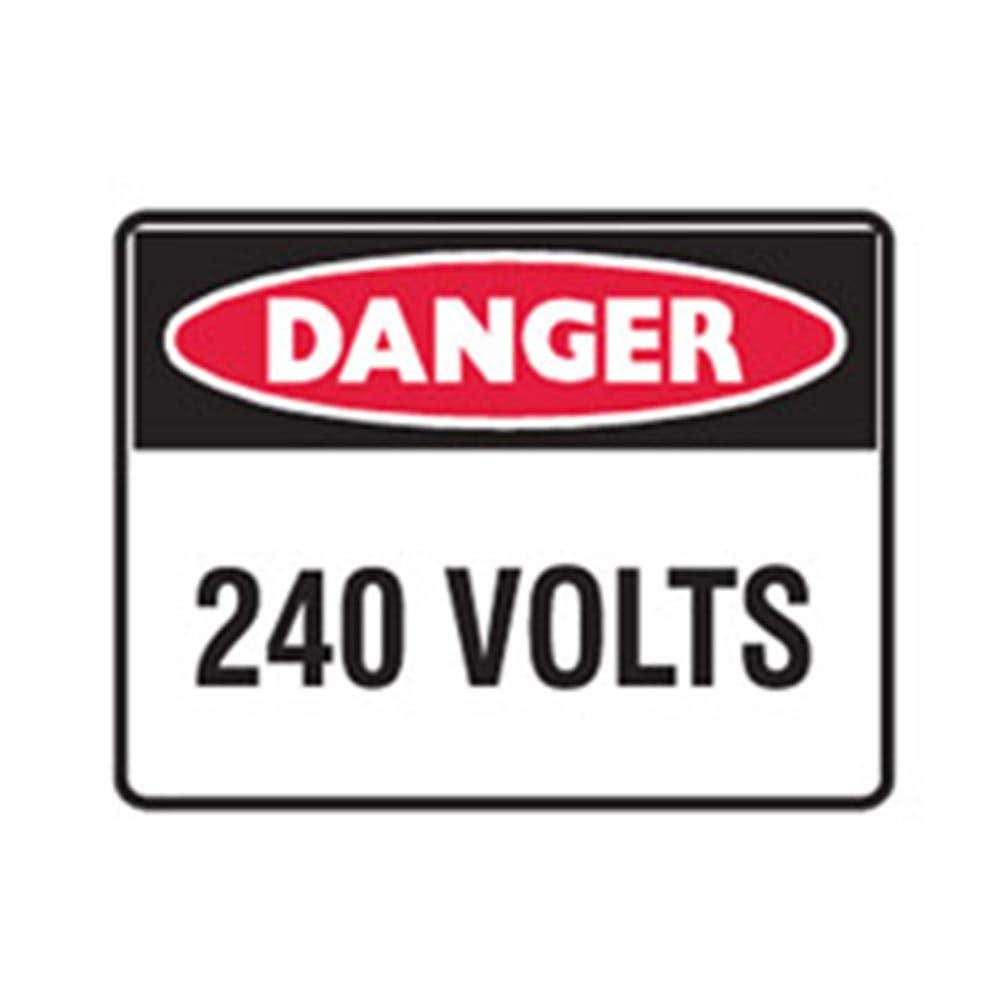 Sticker DANGER 240 VOLTS 130 X 95mm Pk 5 297402 213SA