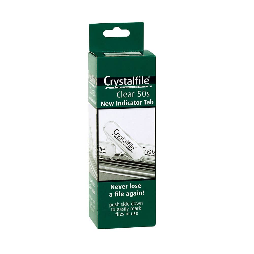 Tabs For Suspension Files Rounded Clear 50 Pack 39394000 111360C