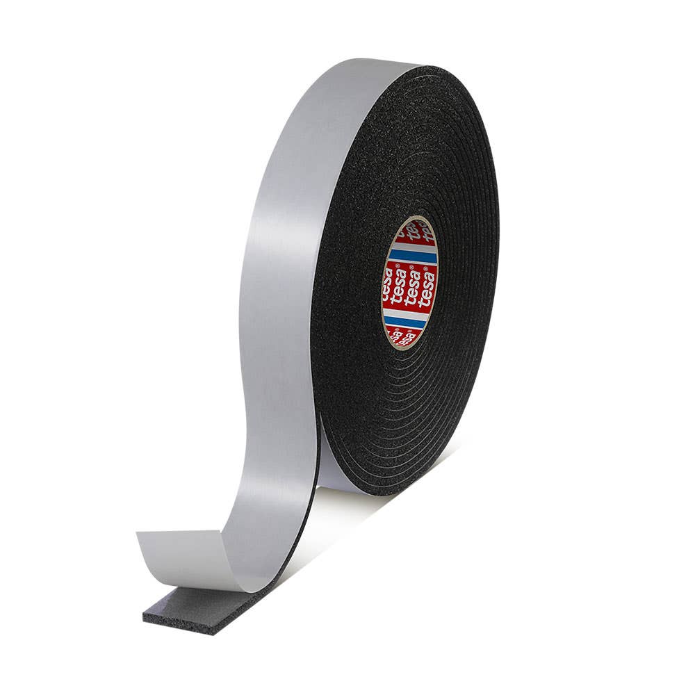 PVC Nitrile Single Sided Foam Tape Black 6mm x 36mm x 9m 448320 50602-36mm