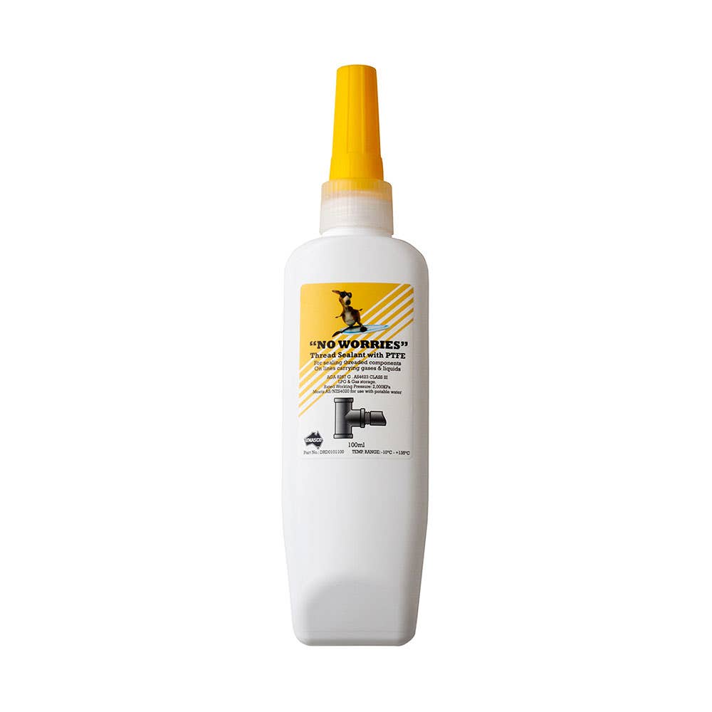 No Worries® Thread Sealant with PTFE 100ml 441277 DRD0101100
