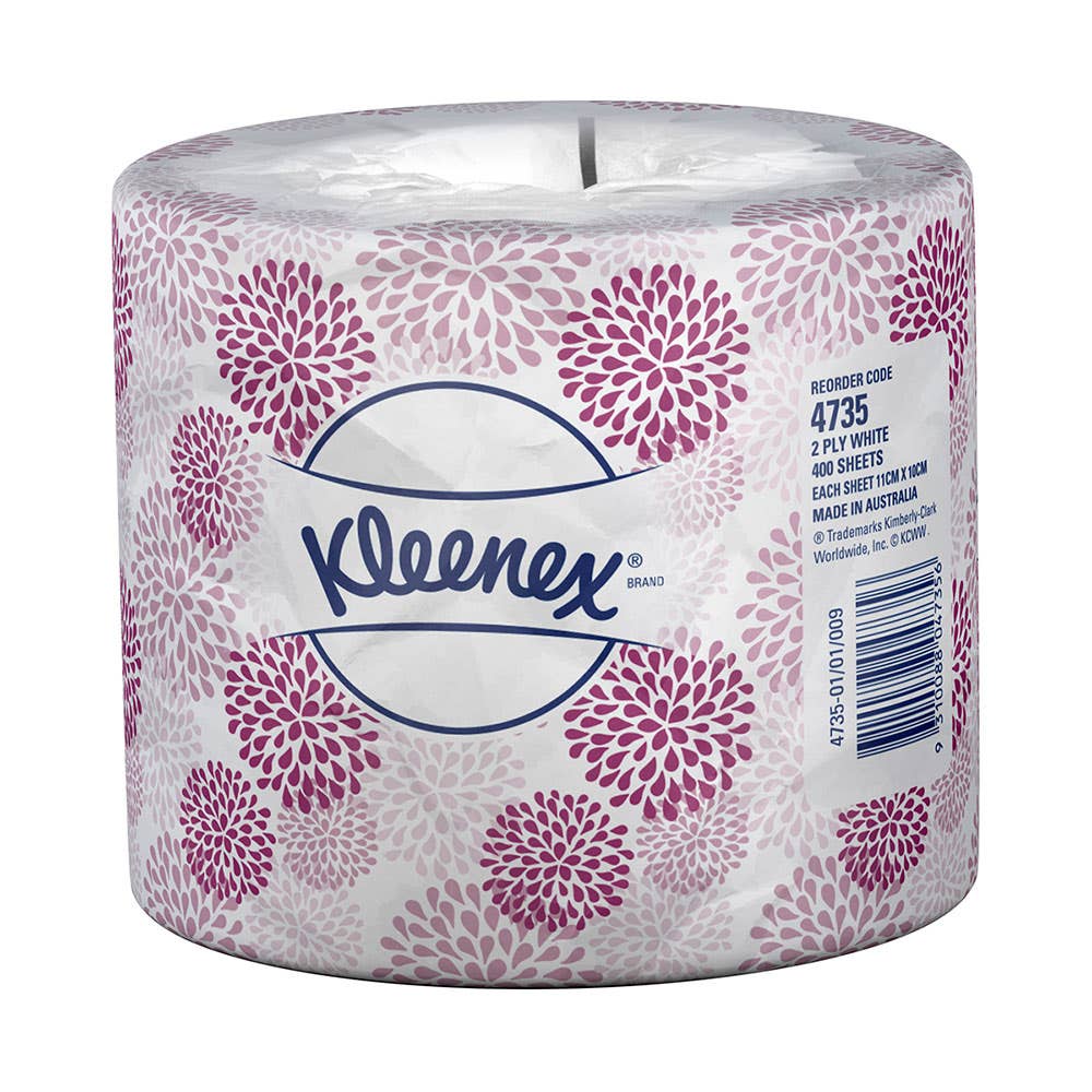 Kleenex 4735 Toilet Roll 2Ply 400 Sheet Ctn48 87001065 4735