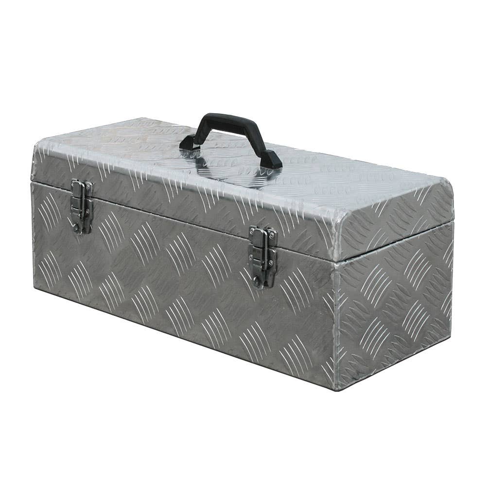Aluminium Checkerplate Tool Box 580 x 246 x 223mm 61072403 TBCHECK580