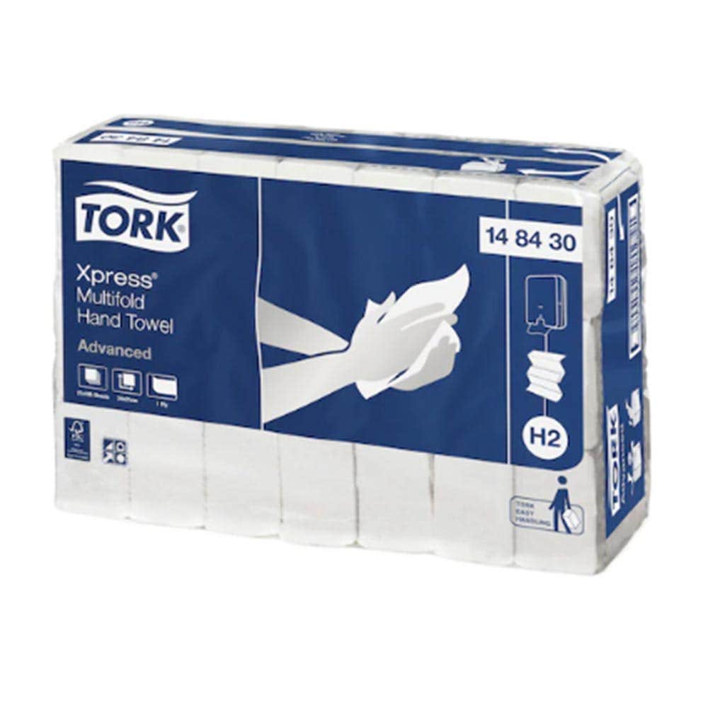 Tork 148430 Xpress Multifold Hand Towel H2 Advanced 185 Sheets Ctn 21 229440 148430