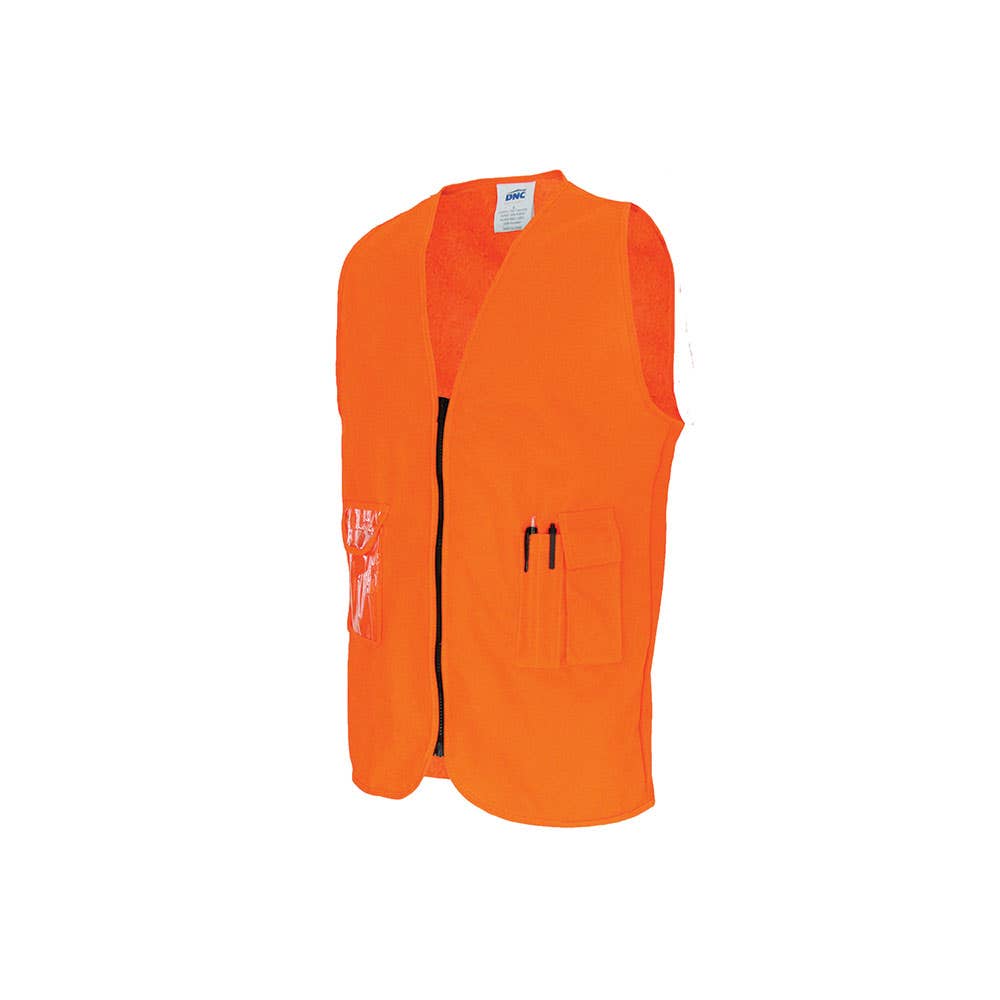 Vest Safety 2XL Orange 120gsm Polyester Hi Vis Zip Closure 79903927 3806-O-2XL