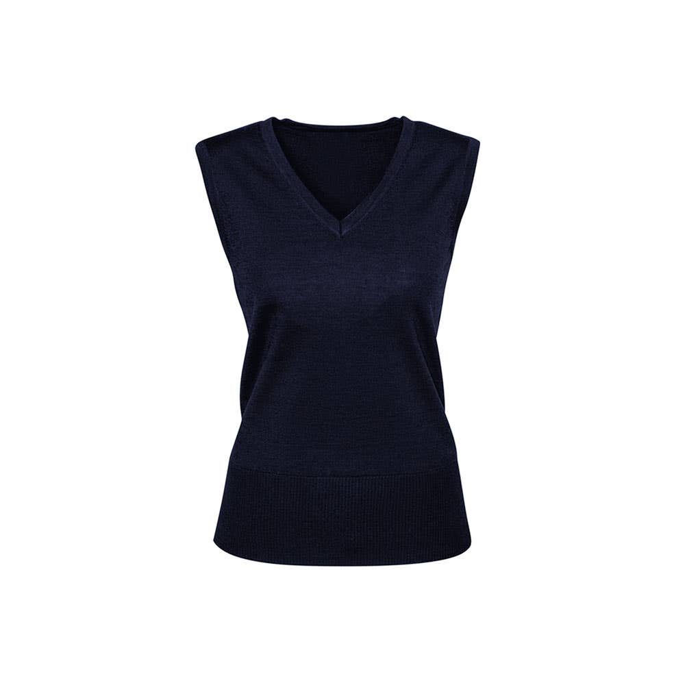 Vest Women Milano V-Neck Wool Blend 2XL Navy_40053327_LV619L_2XL_Navy