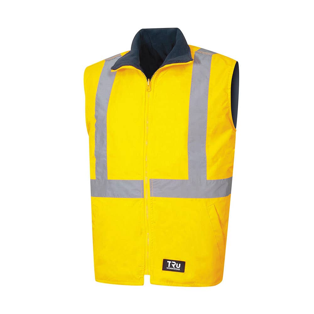 Reversible Vest With Tru Tape Yellow/Navy 2XL_453242_TV1915T5-Y/N-2XL
