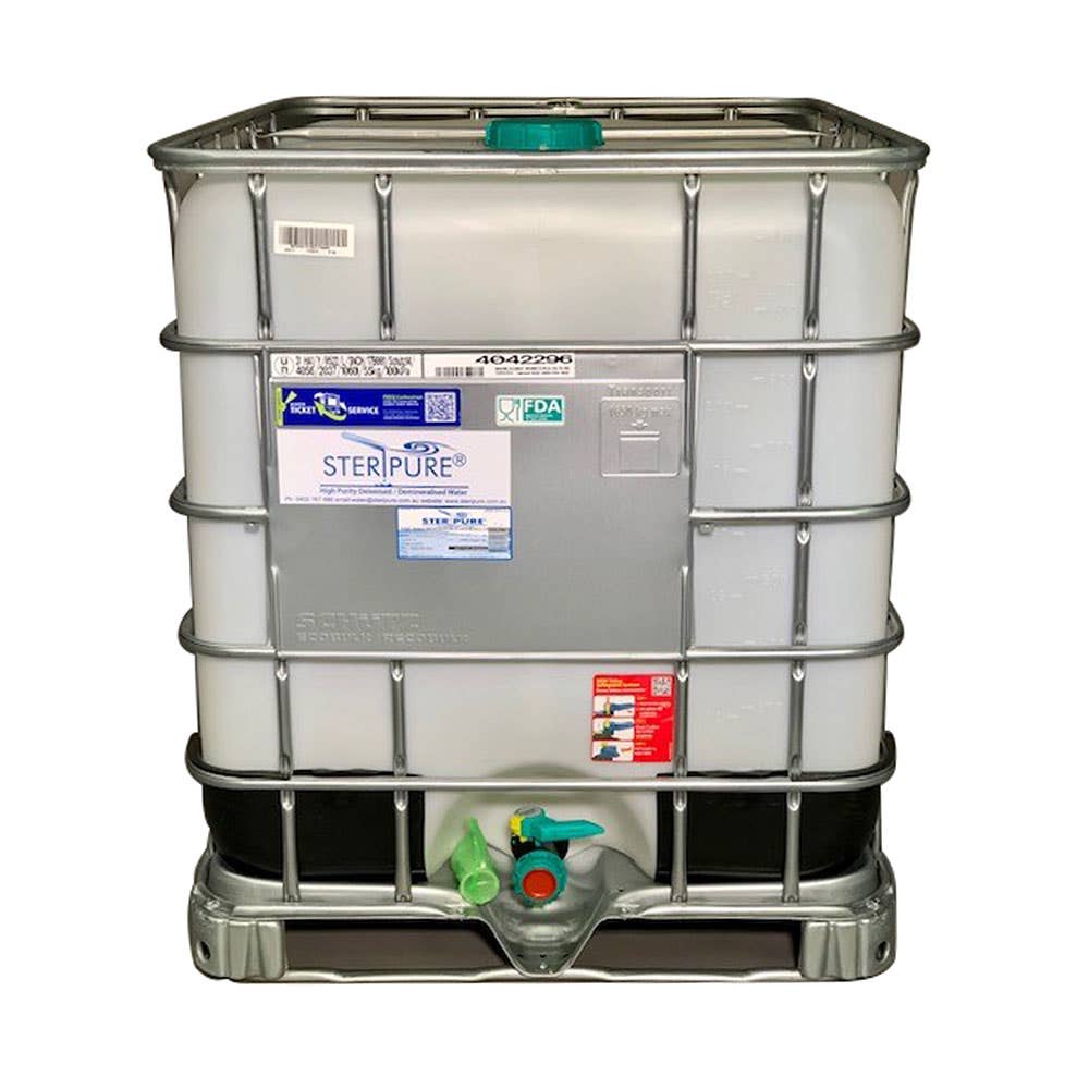Demineralised/Deionised Water 1,000L IBC 90400175 DW1000