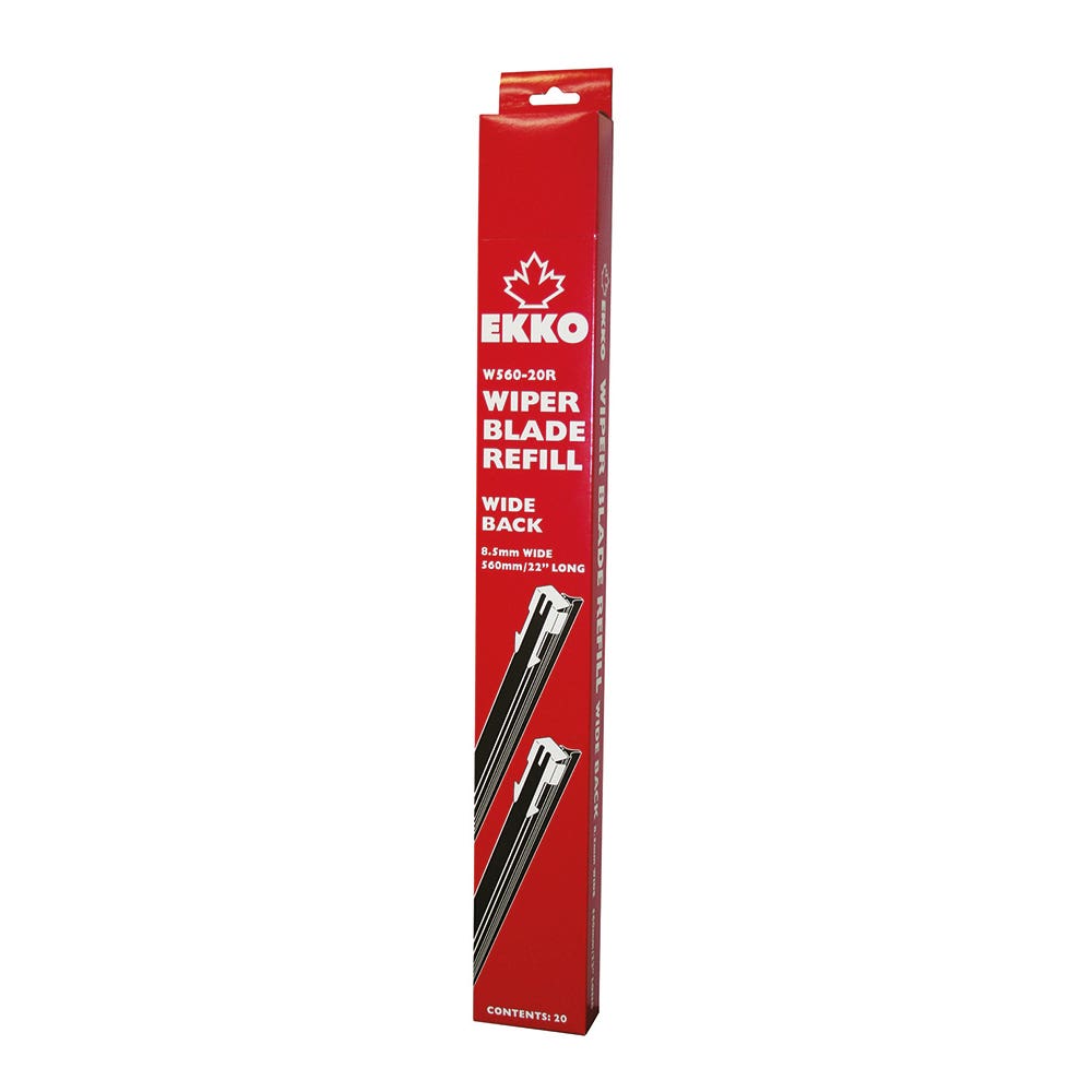EKKO Wide Back Wiper Blades Refill 560mm (22'') Pk 20 3218008 W560-20R