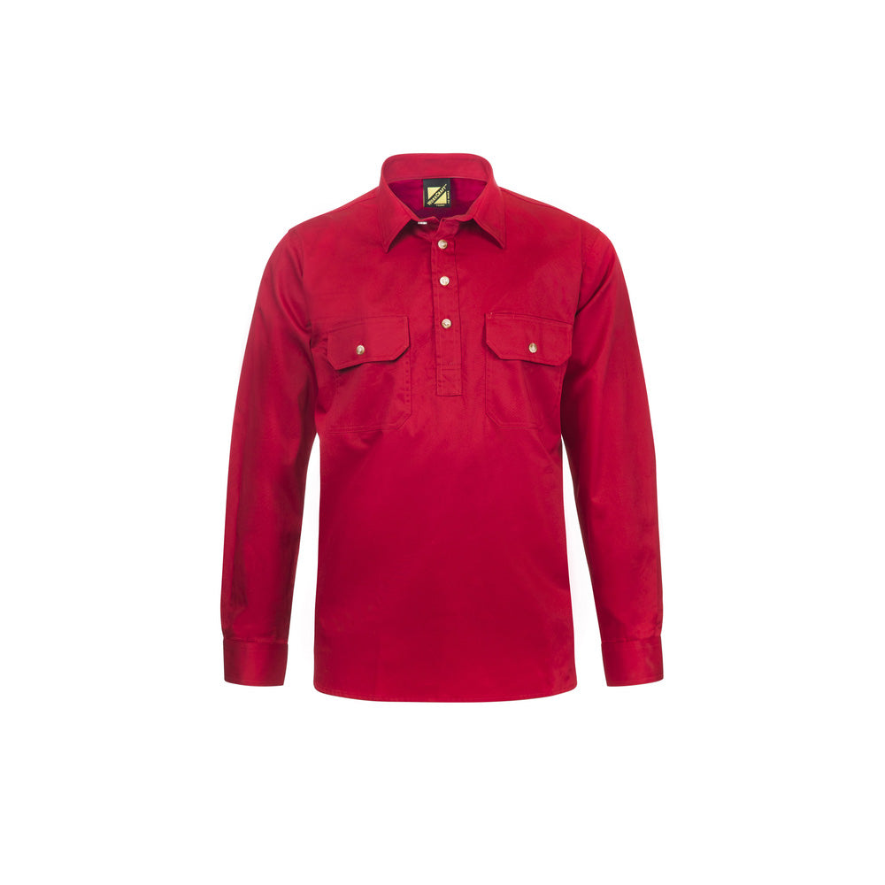 Shirt L/S 155gsm Crimson Red WS3029 2XL_484634_WS3029CR-2XL