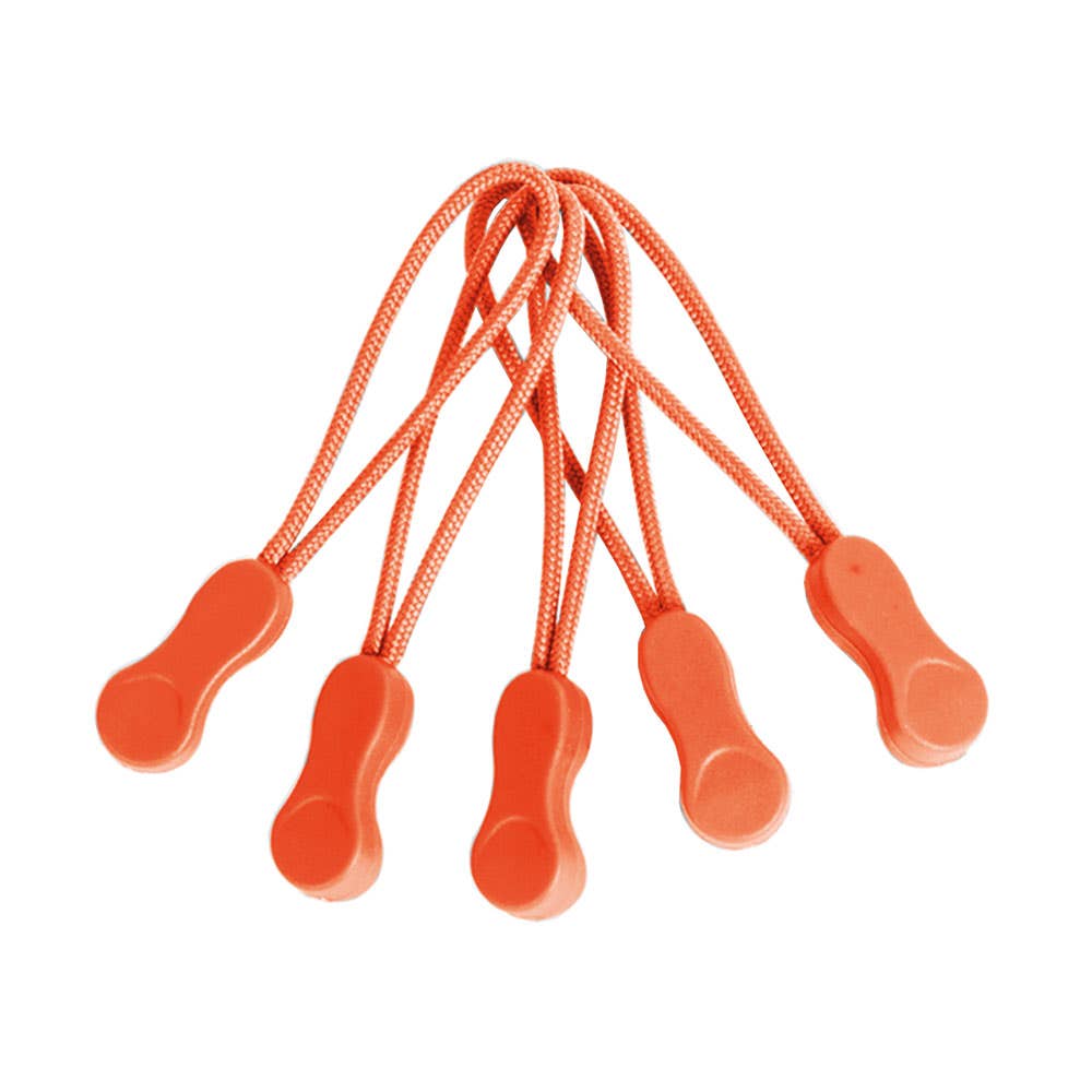 Zippies Toggle Fluoro Orange Suits All Eyelet Head Zippers Pk 5 475316 J744-O