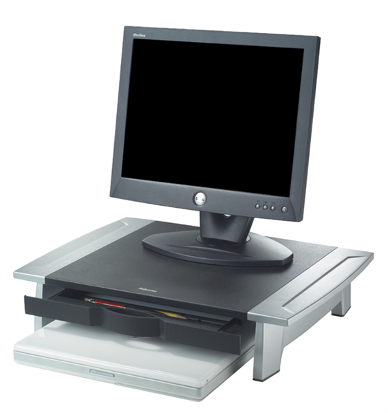 Fellowes Office Suites Monitor Riser Plus Black Silver_20198800_8036610
