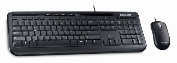 Microsoft APB00018 Keyboard/Mouse Wired Desktop 600 Black Discontinued 5129000 APB-00018 NLA