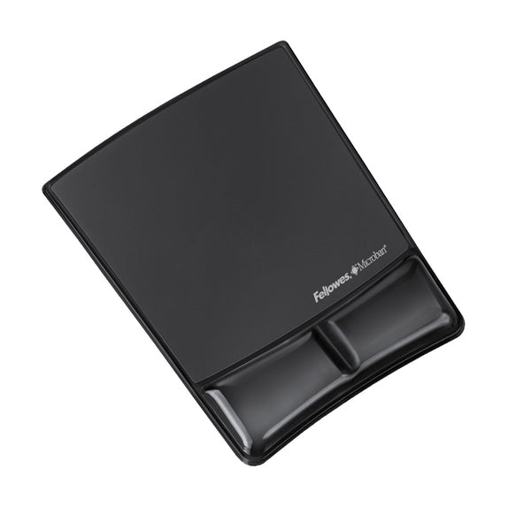 Fellowes Mousepad W/wrist Gel 9182301 Black_5204701_9182301