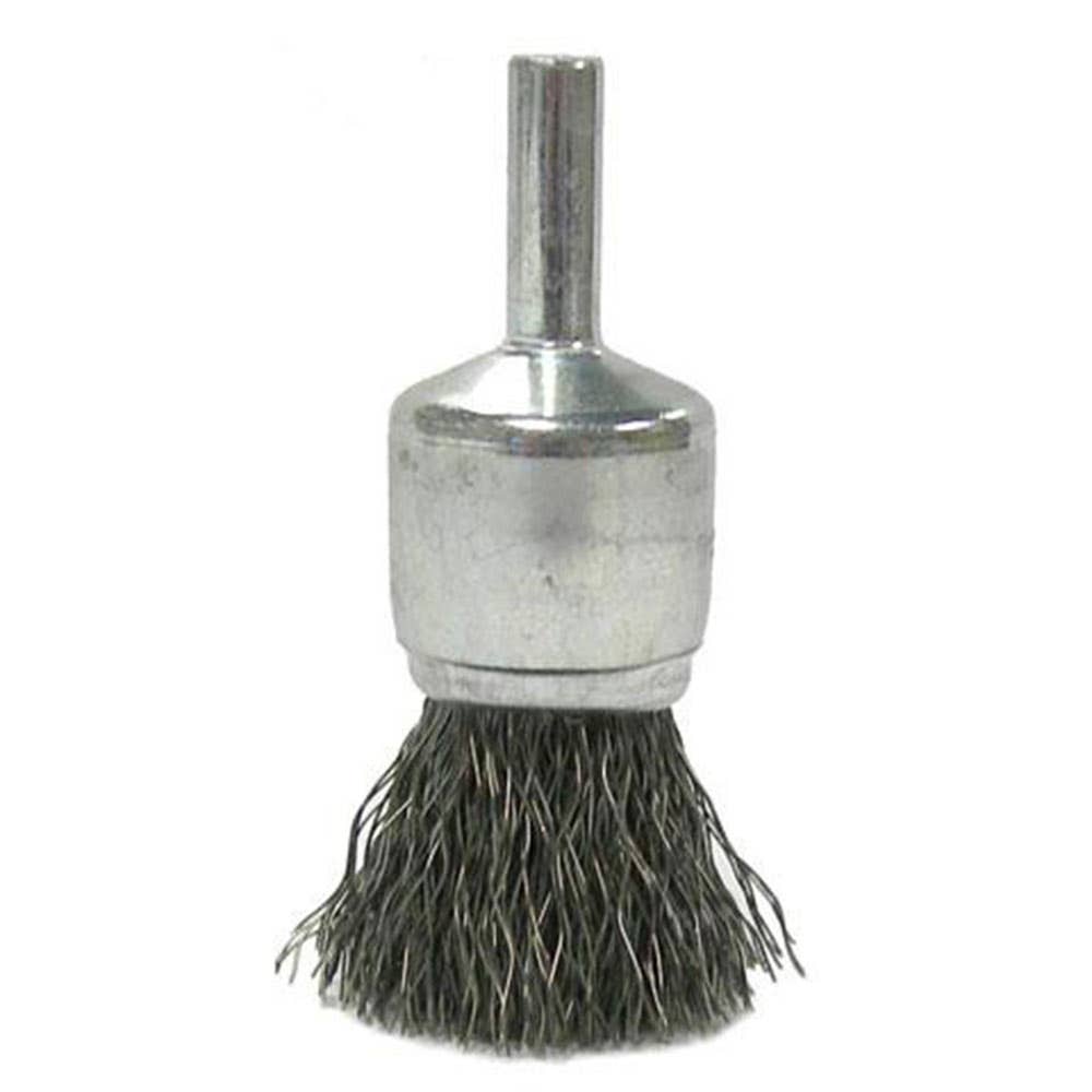 Brush End Wire Steel Crimped 20mm x 6mm Spindle Weiler 724037 38458
