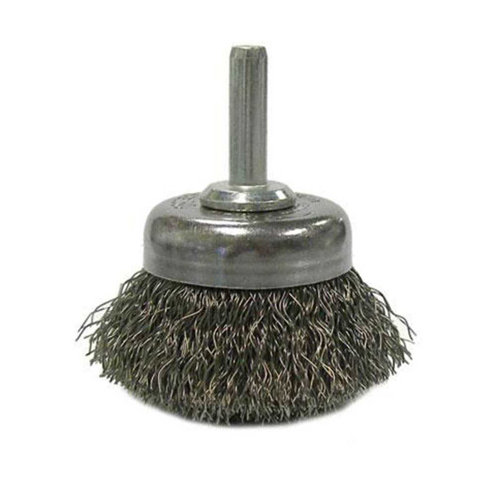 Wire Brush Cup Steel Crimped 45 x 6mm Spindle Weiler 724050 38472