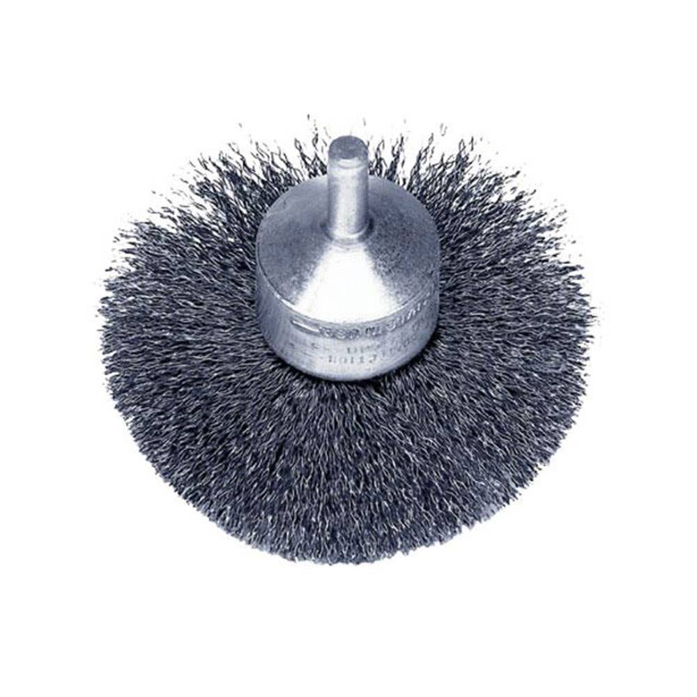 Brush End Wire Steel Crimped 2'' x 0.014 Bristle Weiler 724041 11142