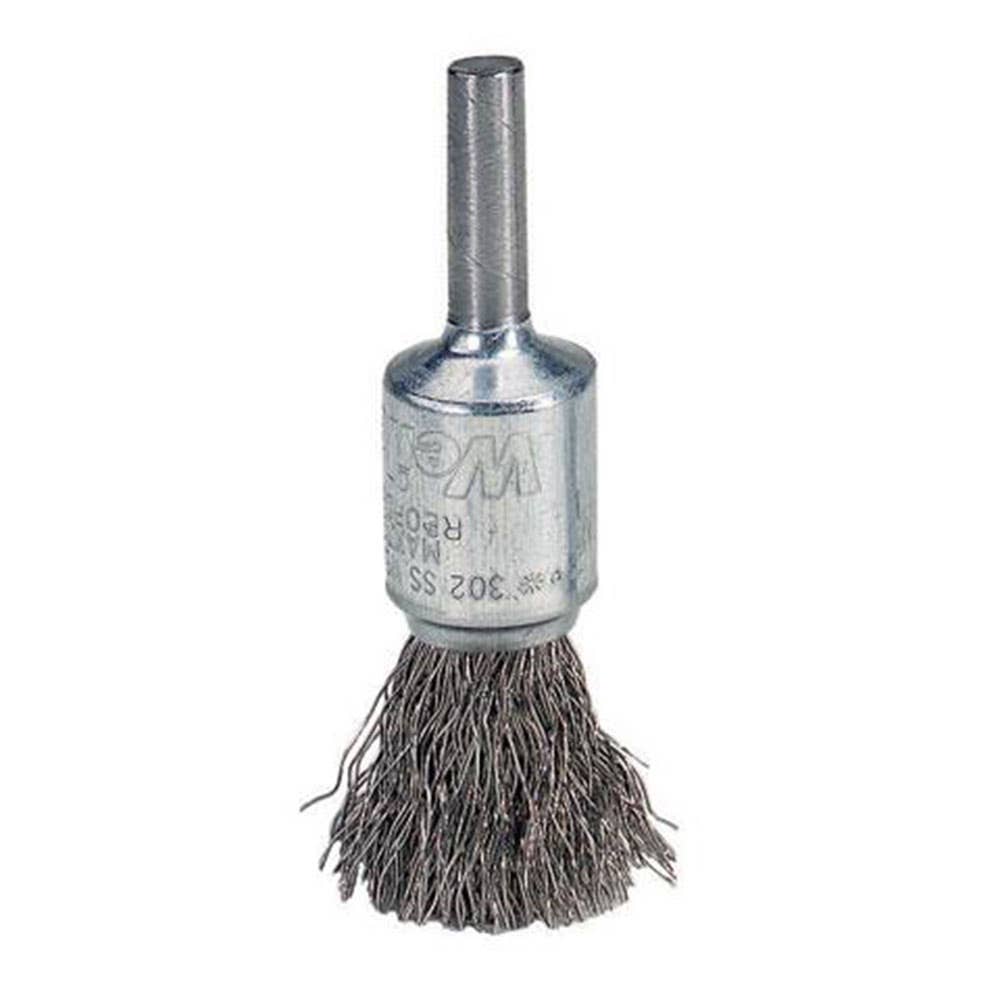 Brush End Wire Steel Crimped 13mm x 6mm Spindle Weiler 724057 38456