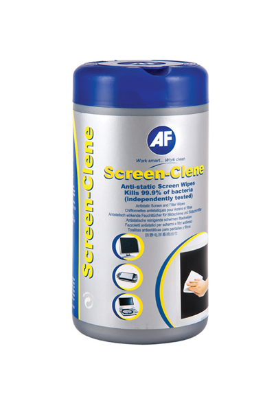 Af Cleaning Wipes Screen Clean Tub 100 20200600 ASCR100T