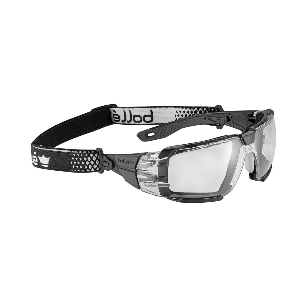 Glasses Safety Rush+ 2.0 XP Clear Lens Black/Grey Frame Small Bolle RUSX_40074532_RUSXSN10A