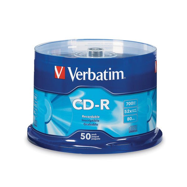 Verbatim 94691 Cd-R 80 Minute 52X 700Mb Silver Pack 50_40164800_94691
