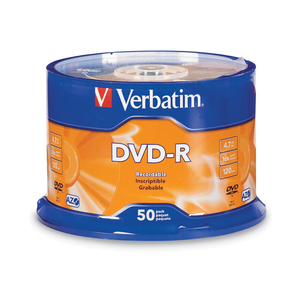 Verbatim 95101 Dvd Spindle Dvd-R 16X 4.7Gb Silver Pack 50_40170900_95101