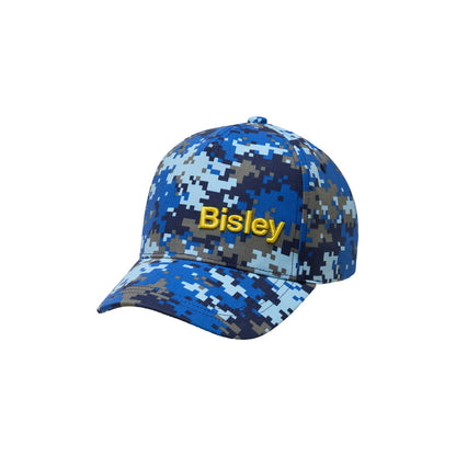 Cap Printed Baseball Cotton 280gsm Marine Digital Bisley_40114086_BCAP75_PDMAONE