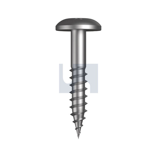 Needle Pt Button Head 304 Stainless Square Drive #2 #8-15 25 - Pk 1000_40099343_T04NSUQ0815025