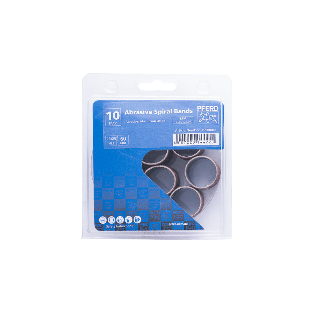 POS aluminium oxide abrasive spiral band GSB cylindrical dia. 25x25 mm A60_40108513_49900041