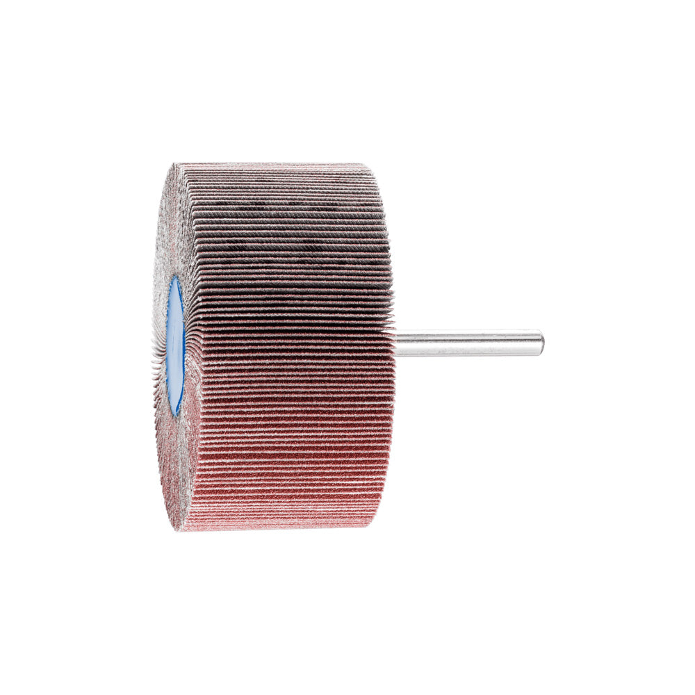 Alum oxide mounted flap wheel F 80x40mm shank 6mm A150 fine grind/finish_40108293_44515156