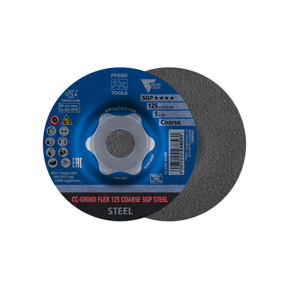 CC-GRIND FLEX grinding disc 125x22.23mm COARSE Special Line SGP STEEL stee_40108553_64188126