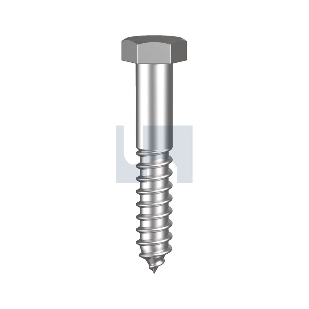 Hex Coach Screw 316 Stainless Din 571/A4 M10 130 - Pk 25_40090107_BH16PLM100130