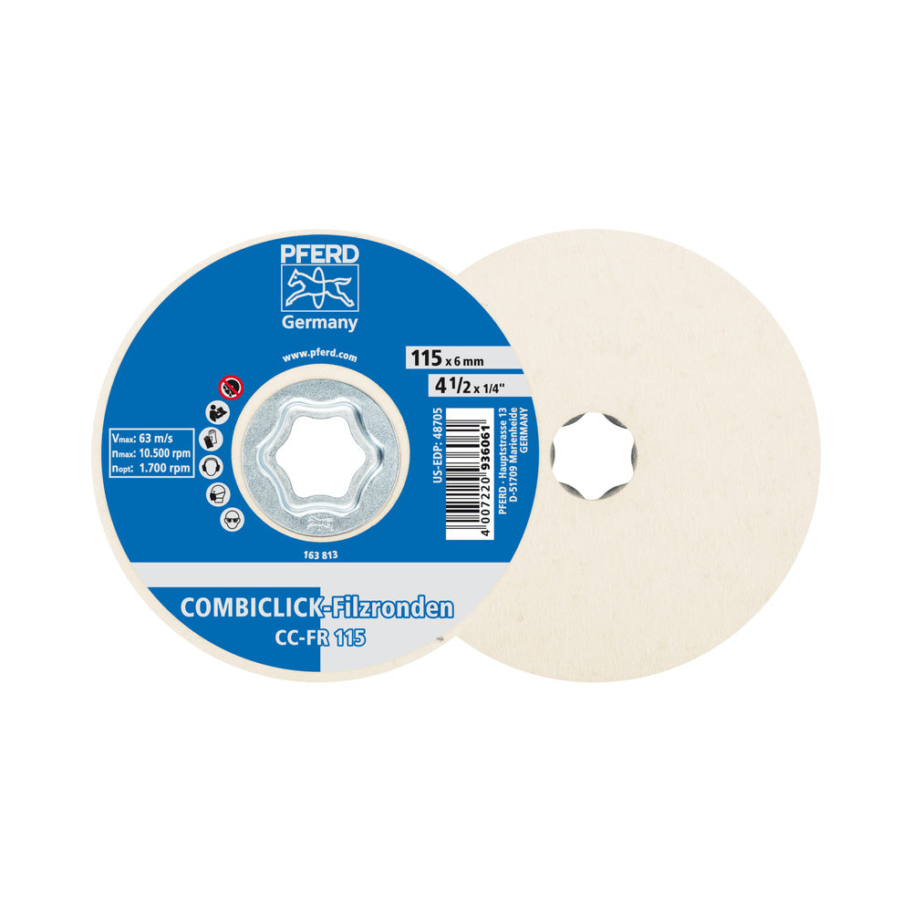 COMBICLICK felt discs CC-FR 115 mm for pre-polishing /high-gloss polishing_40108066_42003015