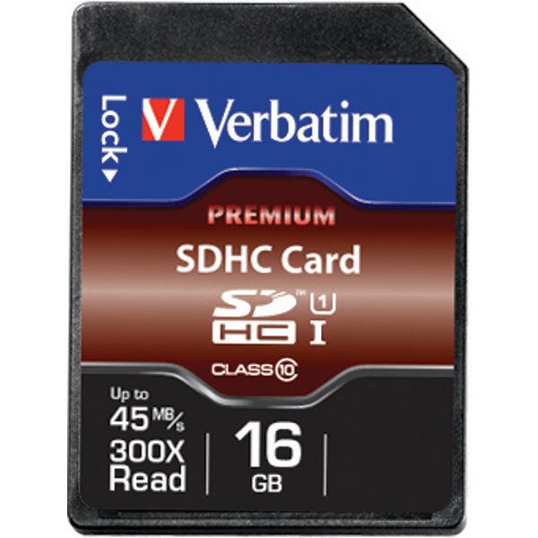 Verbatim Memory Card 16GB SDHC Class 10_1032391_43962