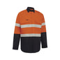 Shirt L/S Flarex 155gsm PPE1 Vent FR Tape Hi-Vis Orange/Navy 2XL Workit_40010668_2808ON2XL