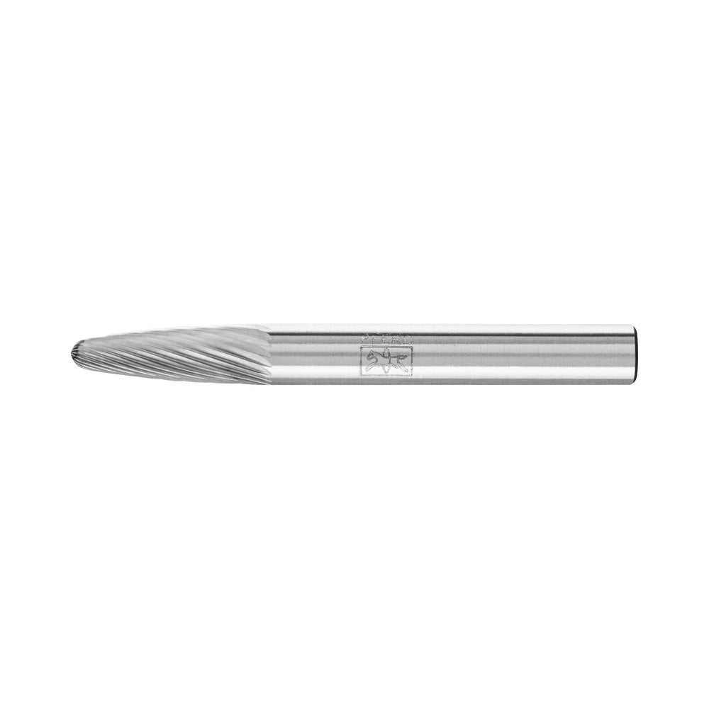 Tungsten carbide burr tree swith radius end RBF 6x18 mm shank 6 mm Z5 fine_40107633_21117356