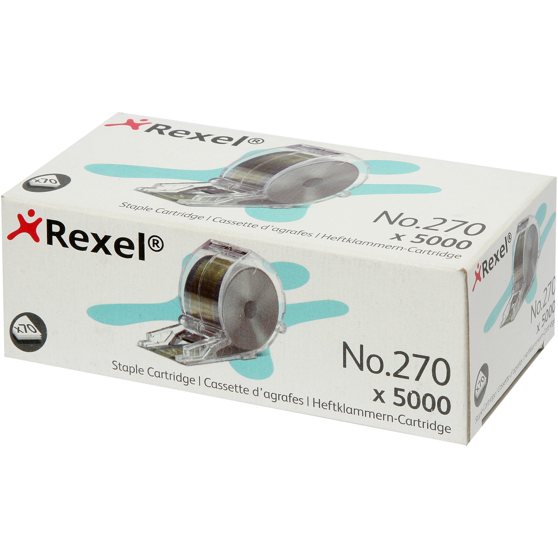 Rexel Staples Cartedige Electric Stella 70 Silver Box 5000_1000089_R06311