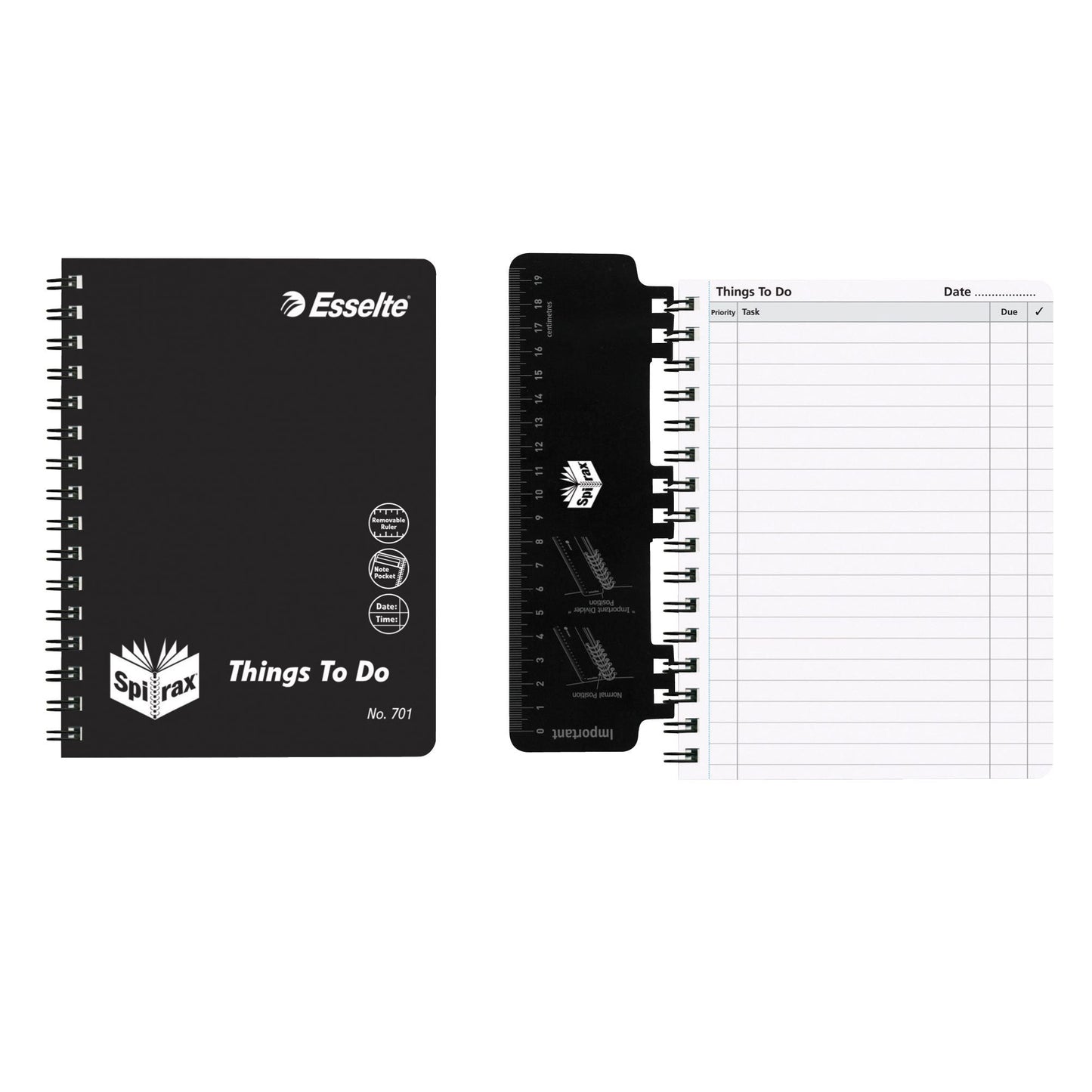 Spirax 701 Organiser Things To Do A5 210X158mm 96 Pages 1001980 56701