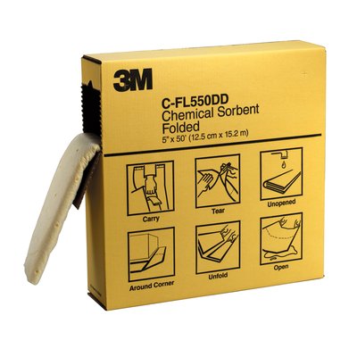 Absorbent Pad Chemical 240 x 370mm - 3M Pk 6 144907 7000001947