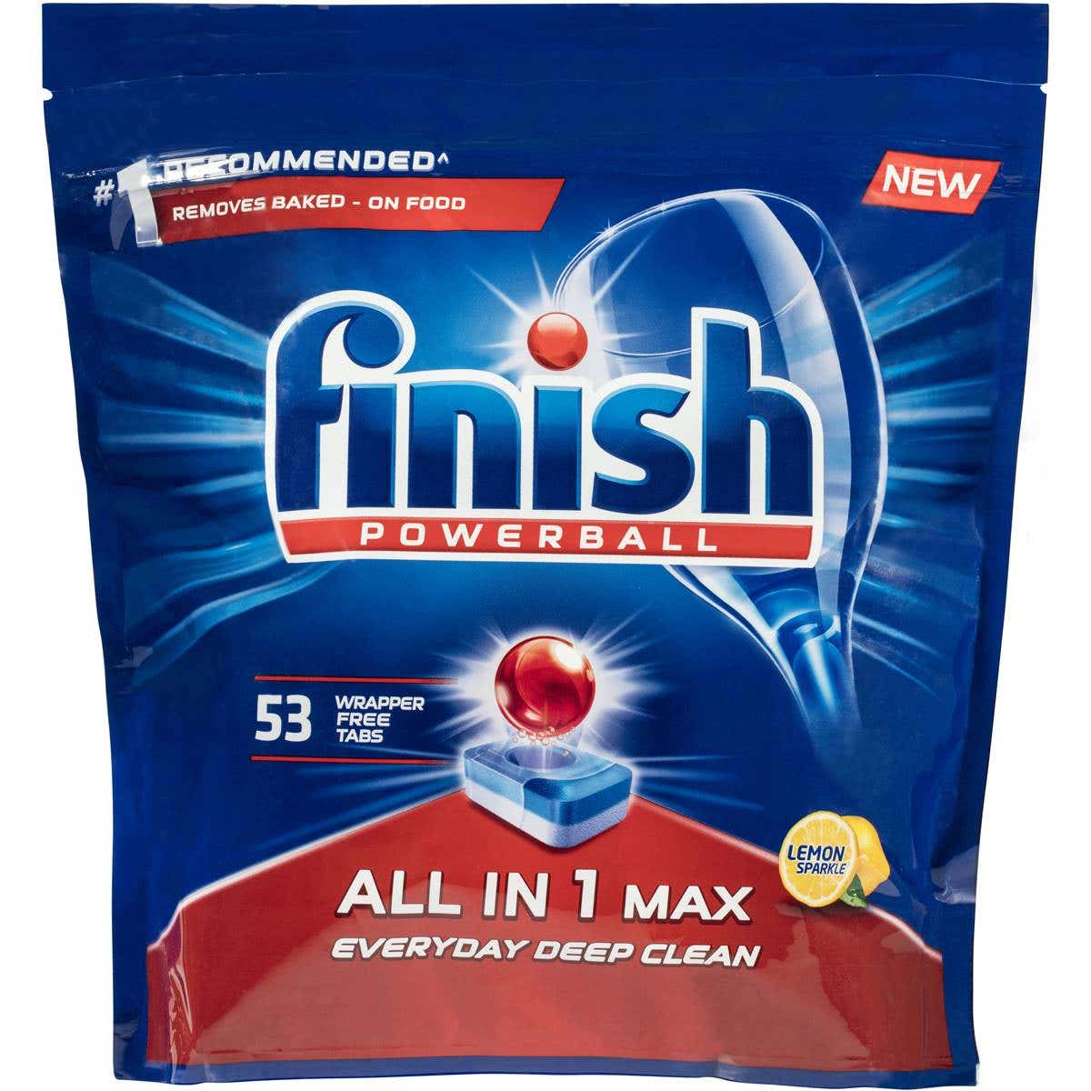 Finish All In 1 Max Dishwasher Tablets Lemon 53 Pack Discontinued 1004000 3060344
