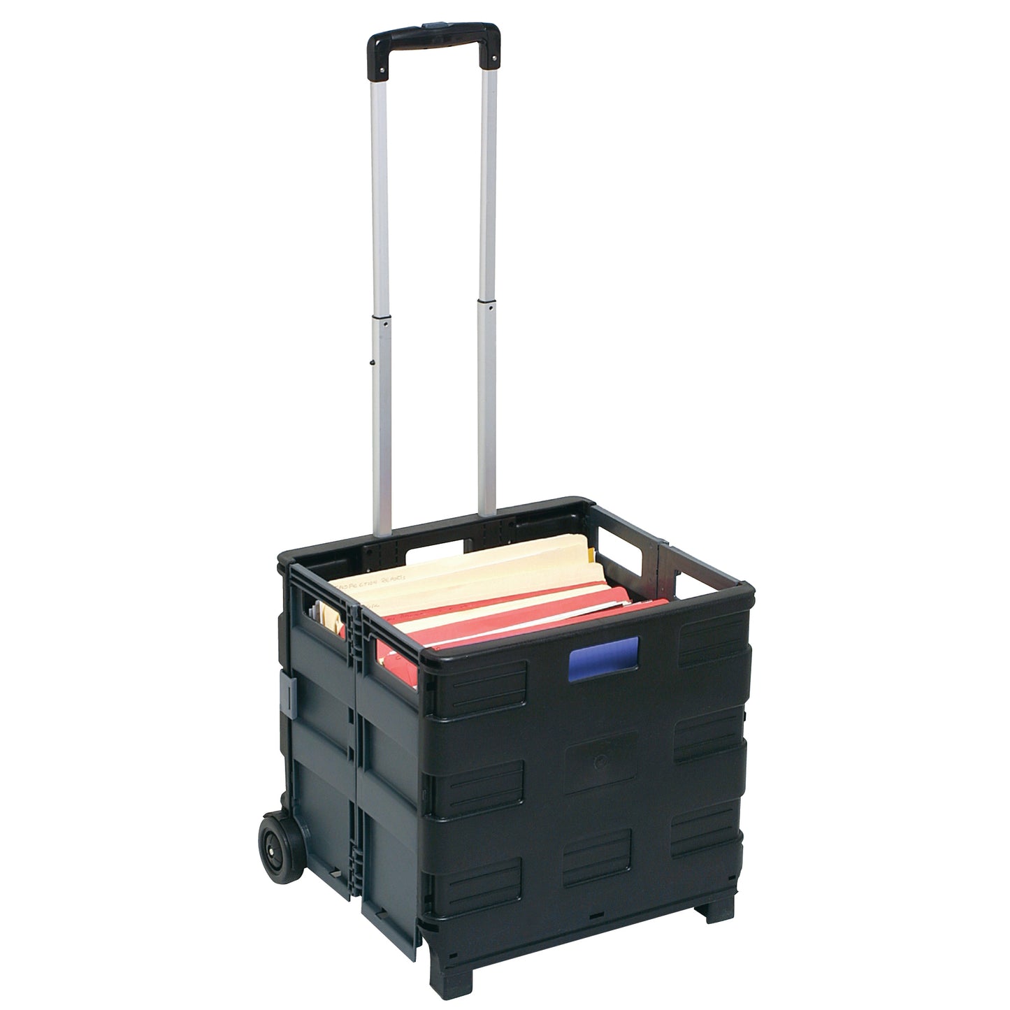 Marbig Trolley Collapsible Storage 25Kg Capacity 430X460X80mm Black_1004656_87505