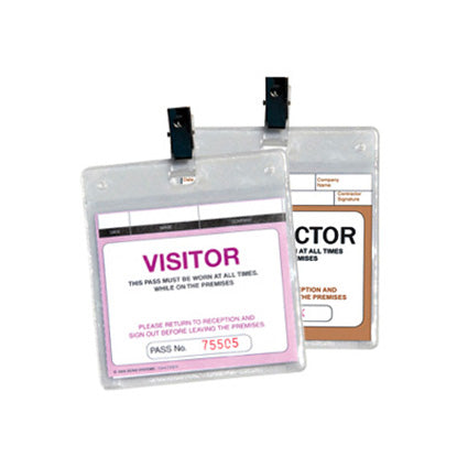 Visitor Plastic Wallet Visitors + Contractors Pass_1005416_Z-WCVSFR