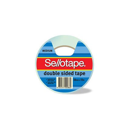 Sellotape 404 Double Side Tape 18 X 33M Clear 1006022 960604