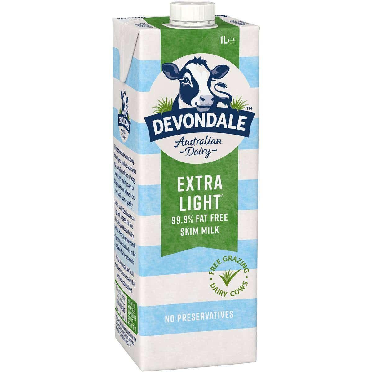 Devondale Long Life Skim Milk 1L Box 10 1006271 1001832