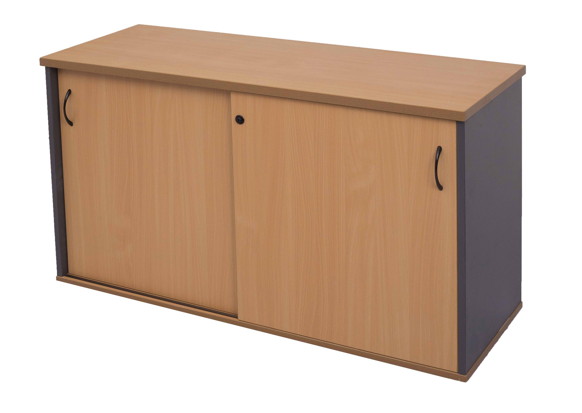 Rapid Worker Credenza 1500X450X730 Lockable Beech/Ironstone 1006372 CMZ1545 B/I