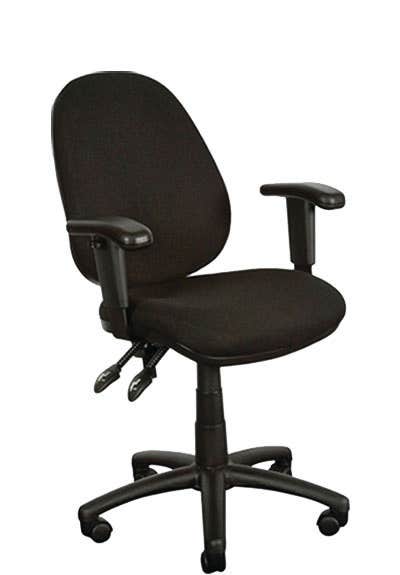 Qca General Task Chair 120Kg With Arms Black 1007855 YS08A BLACK